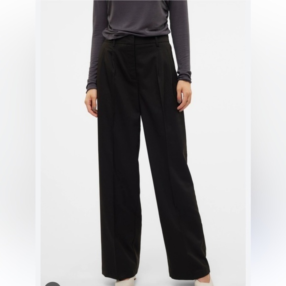Wilfred Elegant Black Wide-Leg‎ Pants